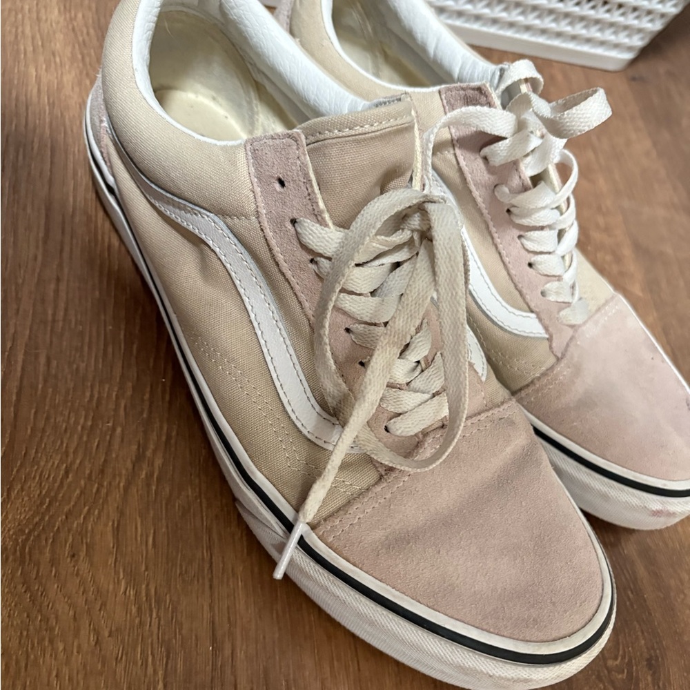 Beige and Cream Vans